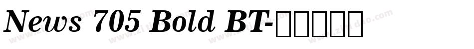 News 705 Bold BT字体转换